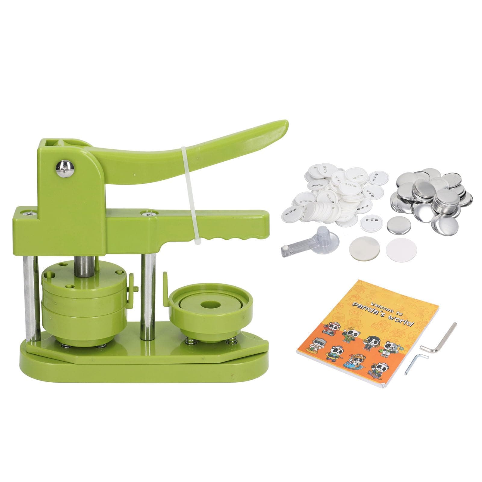 Button Maker Machine, DIY Button Pin Maker Machine, Badge Button Press Machine with 100Pcs Button Parts, Circle Cutter, Book (58mm) thumbnail 8