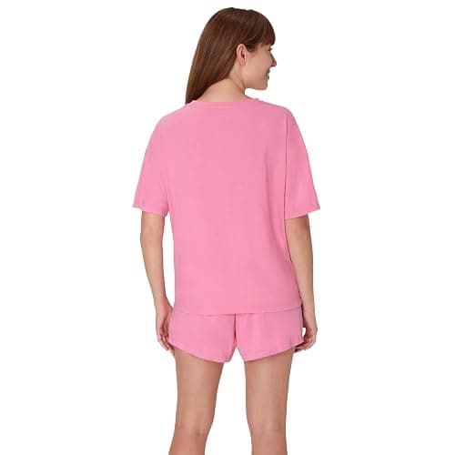 Hanes womens Originals 2 Piece Lounge Set, Comfywear Supersoft Boxy T-shirt & Sleep Shorts Loungewear Set thumbnail 2