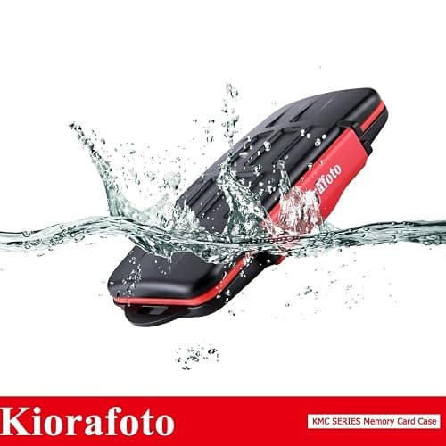 Kiorafoto Professional IPX5 Water-Resistant Anti-Shock Holder Storage SD SDHC SDXC TF MSD Memory Card Case Protector with Carabiner for 12 SD Cards & 12 Micro SD Cards thumbnail 7