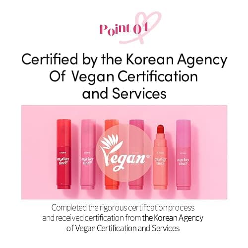 ETUDE Dear Darling Marker Tint #1 Raspberry Pop (5g) | Hydrating & Long Lasting Lip Stain | High Pigmented Lip Maker with Easy Drawing Tip | Korean Daily Lip Tint, Korean Makeup, Kbeauty - Raspberry Pop thumbnail 7