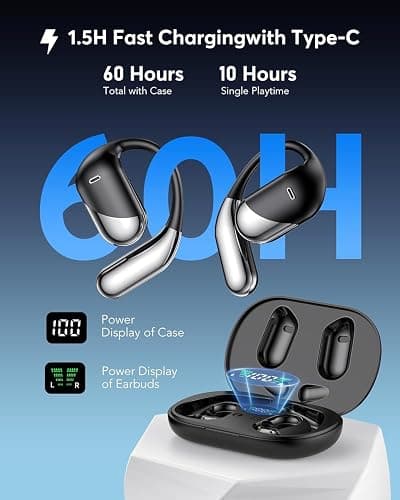 Real-Time AI Translation Earbuds, 198 Language Translator Earbuds, Audifonos Traductores Inglés Español, 3-in-1 Translating Earbuds for Travel, Meetings & Language Learning, with Charging Case thumbnail 5