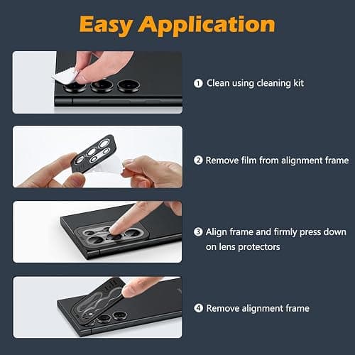 Compatible with iphone 17 Camera Lens Protector [1 Set ], Individual Lens Protectors, Scratch-Resistant Ultra-Thin Tempered Glass with Aluminum Edging, for Apple iphone17 Phone 6.3 inch (Gold) thumbnail 7