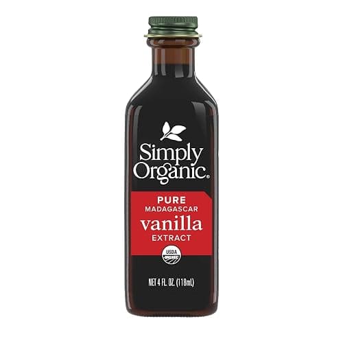 Simply Organic Pure Madagascar Vanilla Extract, 4-Ounce Glass Jar, Certified Organic, Gluten-Free, Sugar-Free Flavor For Smoothies - Image 1