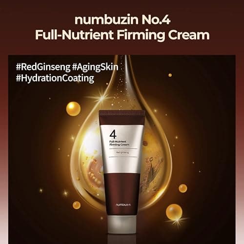 numbuzin No.4 Cream | Full-Nutrient Firming Cream | Skin Elasticity, Wrinkle Care, Anti-aging, Deeply Nourishing, Hydration | Red Ginseng, Panthenol, Niacinamide, Bifida | 2.02 fl. oz. thumbnail 5