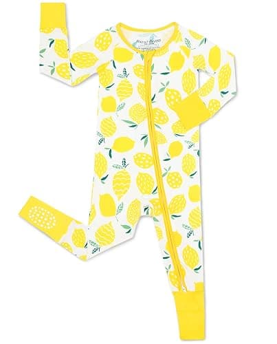 babee Reshinee Bamboo Viscose Convertible Baby Footies Pajamas, footies for babies, Zipper Pajamas Baby Girls 0-24M - Image 1