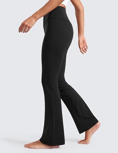 CRZ YOGA Butterluxe Flare Leggings 29"/30.5"/32"/33.5" - High Waist Bootcut Wide Leg Lounge Womens Yoga Pants with Pocket thumbnail 4