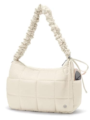 WESTBRONCO Medium Puffer Crossbody Bags for Women Nylon Shoulder Bag Quilted Hobo Bag Women's Handbags with Adjustable Strap - Image 1