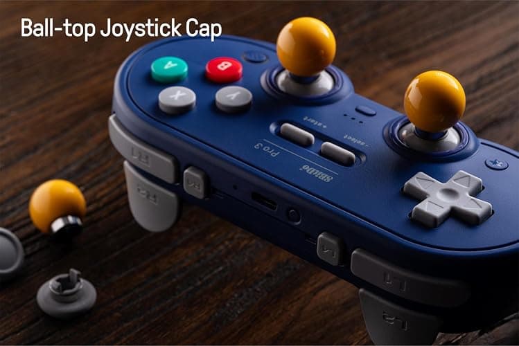 8Bitdo Pro 3 Bluetooth Controller with Swappable ABXY Buttons, TMR Joysticks, Hall Effect Triggers, Pro Back Buttons, Charging Dock, for Switch/Switch 2, Windows, Apple, SteamOS, Android - Purple thumbnail 6