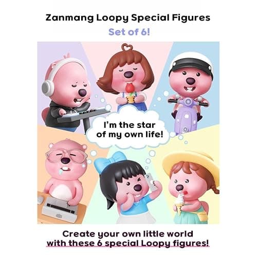 ZANMANG LOOPY ZanmangLoopy Special Edition Zanmang Miniature Collectibles Toy - Official Goods, Charm of Korean Daily Life, (Idol) thumbnail 2