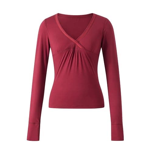 Tsultryofs Y2k Grunge Aesthetic Clothes for Women Long Sleeve V-Neck T Shirts Vintage Fall Top Harajuku Streetwear thumbnail 6