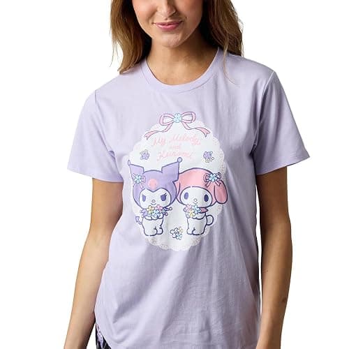 Bioworld Kuromi & My Melody Women's Lavender Sleepwear Set thumbnail 3
