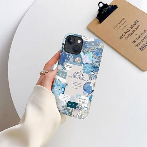 Case for iPhone 14 - Slim Fit Anti-Scratch Phone Case for Girl Women - Bible Verse Christian Faith Collage (Frosted) thumbnail 4