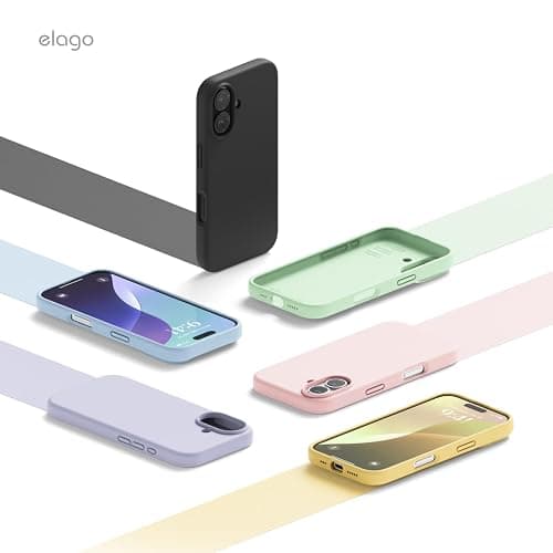 elago Compatible with iPhone 16 Case, Premium Liquid Silicone Case, Full Body Protective Cover, Shockproof, Slim Phone Case, Anti-Scratch Soft Microfiber Lining, 6.1 inch (Lovely Pink) thumbnail 9