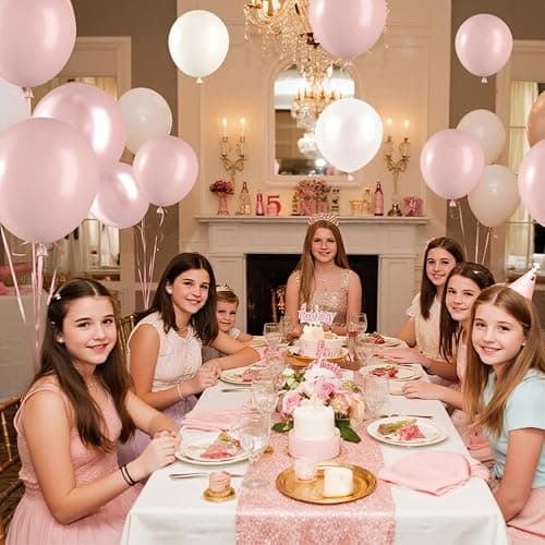 Luftballons Altrosa Beige 60 Stück Luftballons Geburtstag Rosa Beige Champagner Gold Helium Ballons, Retro Rosa Aprikose Latex Ballons für Mädchen Geburtstag Hochzeit Babyparty Deko thumbnail 6