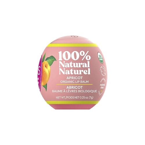 eos 100% Natural & Organic Lip Balm- Apricot, All-Day Moisture, Dermatologist Recommended for Sensitive Skin, Lip Care Products, 0.25 oz - Image 1