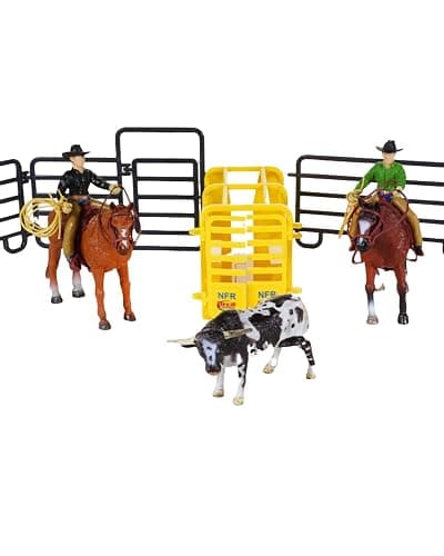 Big Country Toys 14 Piece Roper Set - Cowboy Toys - Horse Toy Figurines & Playsets - Image 1