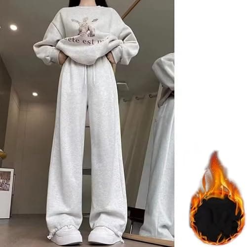 Kids Pants Girls Age 4-14 Years Spring Winter Baggy Trousers for ADO Girls Elastic Waist Loose Comfy School Casual Sports Athletic Vacation Streetwear Sweatpants thumbnail 3