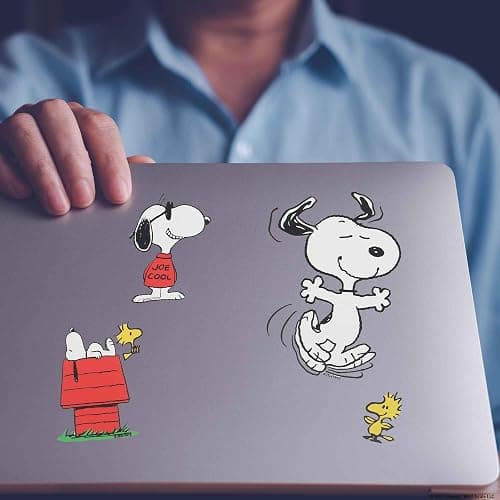 Peanuts Snoopy Adhesive Vinyl Decals - Fun Set of Snoopy Stickers for Car, Window, Water Bottle or Laptop thumbnail 2