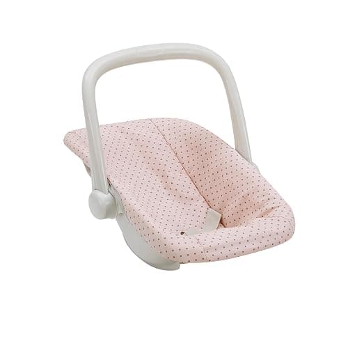Olivia's Little World Polka Dot Princess Baby Doll Carrier & Car Seat Set, Pink/Gray thumbnail 6
