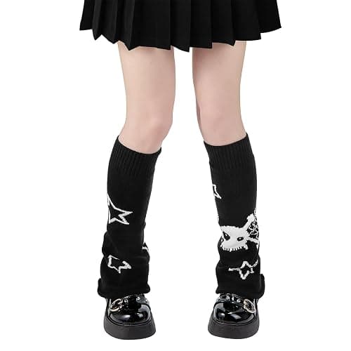 Century Star Leg Warmers for Women Girls Kawaii Y2K Leg Warmers Cutecore Gyaru Leg Warmer Goth Lolita Accessories thumbnail 3