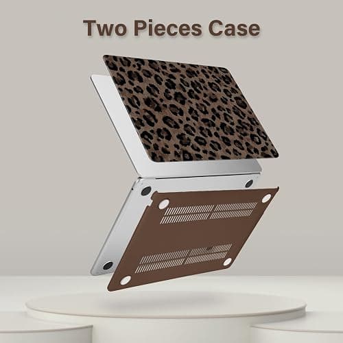 MOSISO Compatible with MacBook Air 13 inch Case M5 2026 M4 2025 M3 M2 2024-2022 A3449 A3240 A3113 A2681, Hard Shell&Keyboard Cover&Screen Protector for MacBook Air 13.6 inch Case, Brown Wild Leopard thumbnail 4