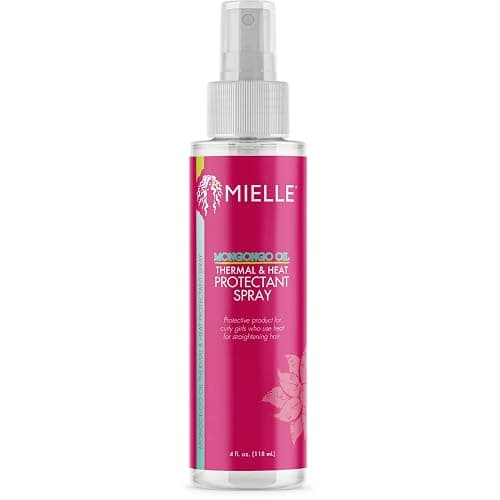 Mielle Organics Mongongo Oil Thermal & Heat Protectant Spray, Protects Hair from Heat Damage, Intense Heat Defense, Curl Pattern Protection, Safe for All Hair Types, 4 Ounce - Image 1