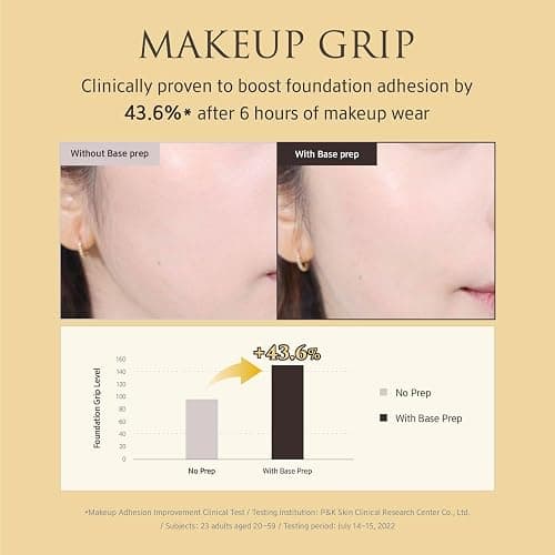 YUNJAC YUNJAC Base Prep (0.85 fl oz) - Grip Primer, Skin Perfecting Makeup Base for Korean Skin Prep. Silicone-Free, Serum Texture for Glowing, Flawless, and Long-Lasting Makeup thumbnail 3