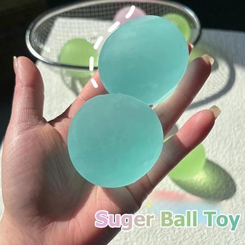 Sugar Ball Squishies,Sugar Fidget Toy, 2.36inch Slow Rising Stress Ball,Soft Relief Squeeze Stress for Adult,Squeeze Balls Sensory for Anxiety Stressing Party Favors,Birthday Gifts thumbnail 6