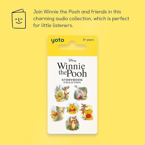 Yoto Disney: Winnie The Pooh Storybook Collection – Kids Audio Card for Use with Player & Mini All–in–1 Audio Device, Screen–Free Listening with Fun Stories for Playtime Bedtime & Travel, Ages 3+ thumbnail 2
