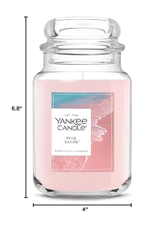 Yankee Candle Pink Sands Scented Candle, 22oz Large Jar with up to 150 Hour Burn Time, Giftable, Birthdays thumbnail 3