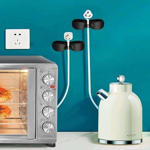 AFunCrafter Cord Organizer for Kitchen Appliances - 3 PCS Stick On Cable Wrapper Holder Winder Keeper, Power Wire Management Wrap Hook Clip for Kitchenaid Mixer, Home Gadget Accessories thumbnail 2