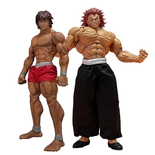 Zhongkaihua Baki Anime Figures 2 Sets Hanma Yujiro Super Action Statue Figure PVC Model 1/12 Action Figure Collectibles Ornaments - Image 1