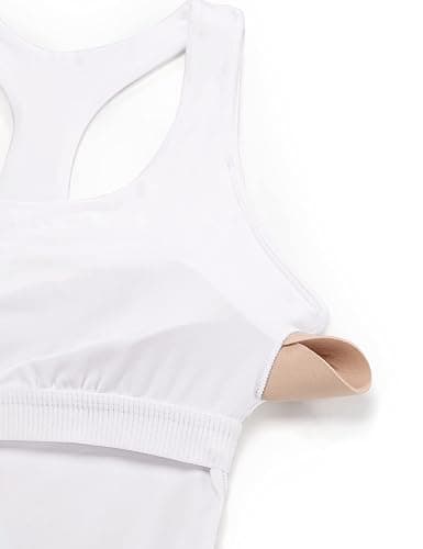 CRZ YOGA Butterluxe Workout Racerback Tank Tops for Women - Padded Athletic Spandex Yoga Shirts with Built in Bra thumbnail 5