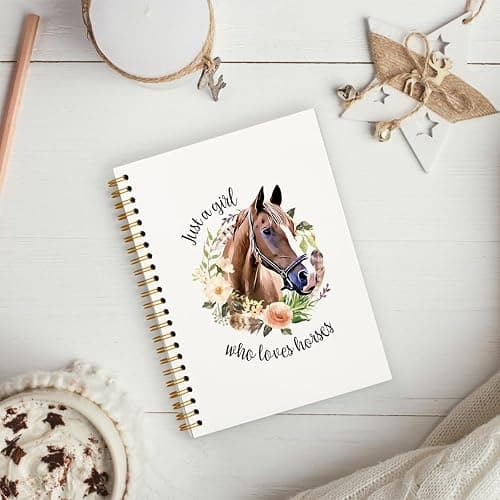 hold fizz Horse Gifts Notebook Journal, Cute Notebooks for School Women Teen Girls, Cowgirl Western Gifts for Women, Birthday Christmas Gifts for Horse Lovers, Horse Items Stuff for Girls, Spiral Notebook 5.5x8.3 thumbnail 2