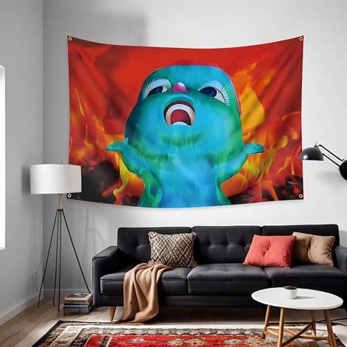 Konern 40x60inch Bibble Meme Beliefs Happiness Tapestry Gaslight Gatekeep Girlboss Tapestries Funny Wall Hanging (Duplex printing,Bright & Vibrant 150D Polyester, 4 Brass grommet design is durable) thumbnail 5