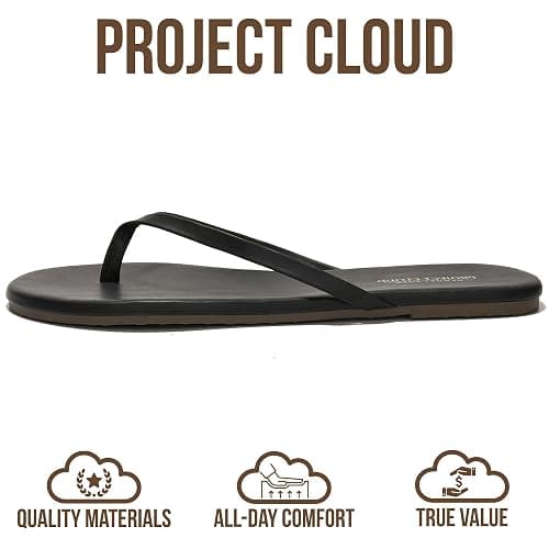 Project Cloud Flip Flops for Women Memory Foam Flats Sandals | Lightweight and Durable Non-Slip Sole Womens Sandals - Beach Essentials Womens Flat Sandals for Everyday Comfort Daily Wear thumbnail 4