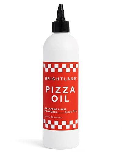 Brightland Pizza Oil with Extra Virgin Infused Olive Oil - Herbaceous Oil for Dipping & Dressing - Premium Jalapeño & Herb Flavor Cold-Pressed Oil - Vegan, Plant-Based & Gluten Free, 12 Fl Oz - Image 1