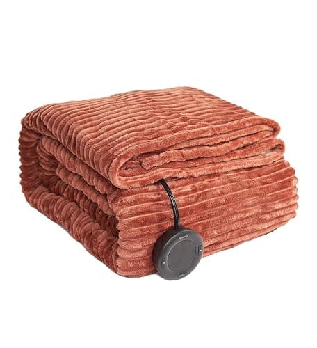 Heated Blanket Full Size 72"x84",ETL Certification-6 Heating Levels Electric Blanket&1-10 Hour Auto Off,Machine Washable Heating Blanket(RED) - Image 1