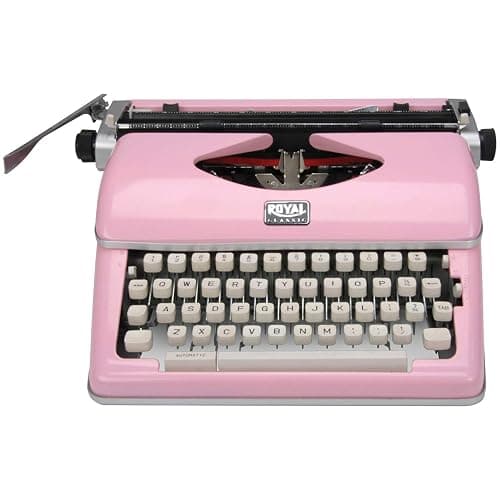 Royal 79105Y Classic Manual Typewriter (Pink) - Image 1