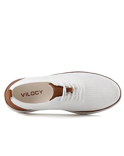VILOCY Men's Casual Dress Sneakers Oxfords Business Mesh Breathable Walking Shoes Tennis Comfortable thumbnail 9