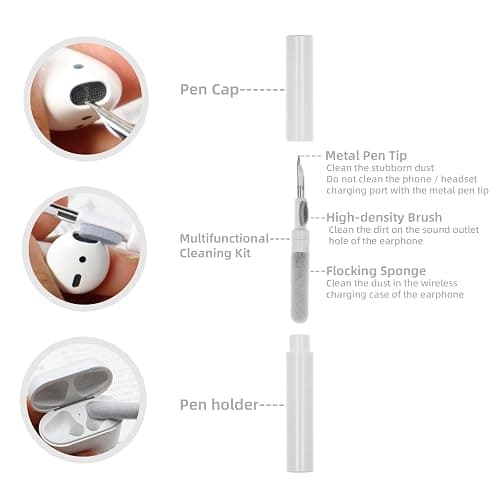 for AirPods Pro 3 Case, Premium Silicone Flower Engraved Cute Protective Case Cover for Airpods Pro 3rd Generation 2025, with Cleaner Kit and Carabiner for Women Girls thumbnail 7
