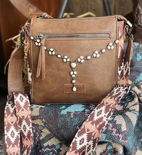 Wrangler Crossbody Purses for Women Vegan Leather Shoulder Bag Handbags thumbnail 7