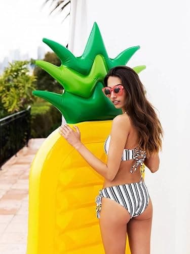 Inflatable Pool Floats for Kids and Adults, Large Water Inflatable Pineapple Pool Float for Swimming Pool thumbnail 4