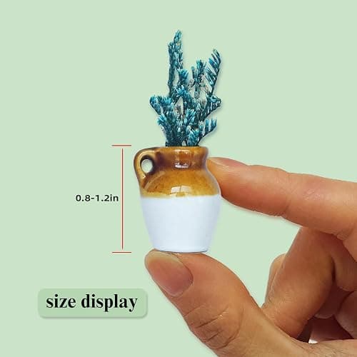 UpaLoo 5pcs Mini Vase Magents for Fridge, Funny Tiny Vase Fridge Magnets, Plant Vase Fridge Magnets for Whiteboard, Locker, File Cabinet(with Flower) thumbnail 3