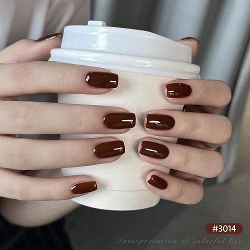 GAOY Nude Brown Gel Nail Polish Set, 6 Colors Beige Chocolate Caramel, UV Cure Gel for DIY Manicure at Home thumbnail 3