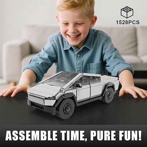 Light-Up Car Building Set,1:14 City Cyber Off-Road Truck Building Toy with Lights,STEM Building Block for Adults Kids,Boys and Girls,Ideas Creative Gift for Car Lovers,1547 pcs Collectible Model Kit thumbnail 7