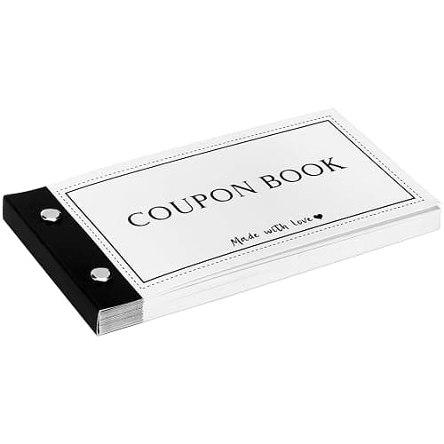 JULEASEL Personalized Coupon Book, 30 Blank Voucher Cards Booklet for All Occasions, Mothers Day Gifts for Mom, Unique Birthday Gifts for Boyfriend Wife Husband Girlfriend Best Friend - Image 1