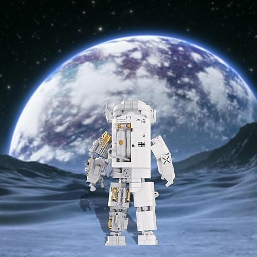NETEHU Space Astronaut Building Block Toy, Ideal Gift for 6-14 Year Old Children, 880 Pieces Mini Bricks for Adult, Space Astronaut Building Block Sets thumbnail 5