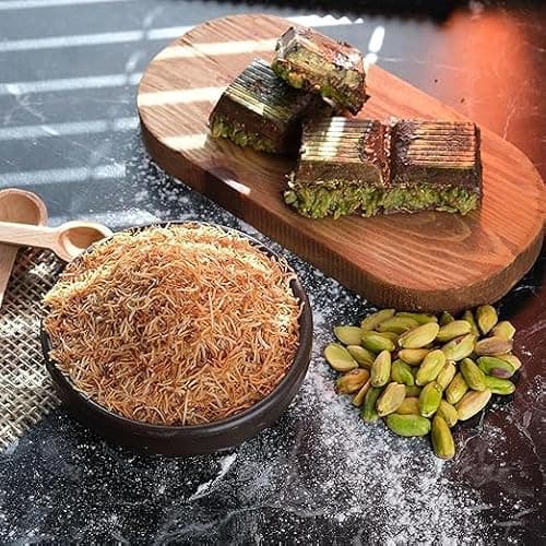Yörem Dried & Chopped Kadayif Pastry | Perfect For Dubai Chocolate, Kadayif (Kataifi) Shredded Fillo Dough, Kadayif Pastry Dough, Dubai Pistachio Chocolate Bar, Kunafa thumbnail 2