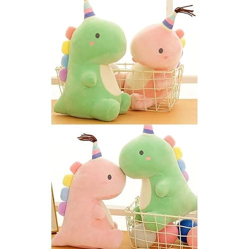 VHYHCY Stuffed Animal Plush Toys, Cute Dinosaur Toy, Soft Dino Plushies for Kids Plush Doll Gifts for Boys Girls (Green, 9 Inch) thumbnail 5